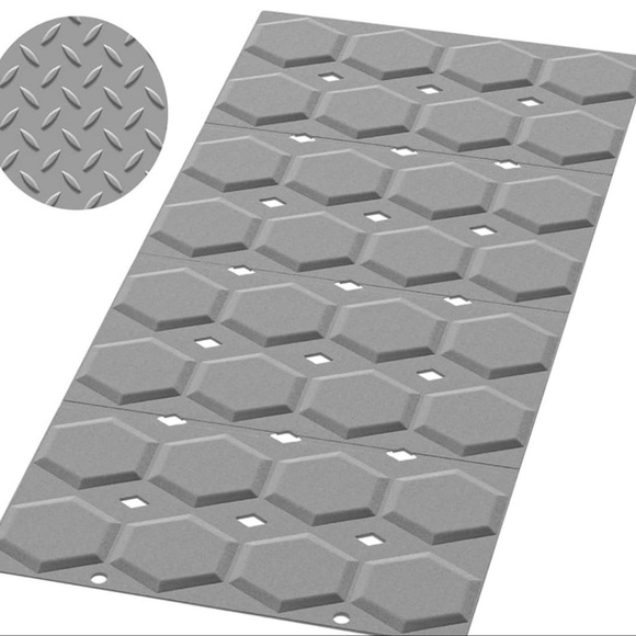 Other - Silicone Bathtub Shower Mat Non‎ Slip, Foldable Bath Mat for Tub 28" x14"